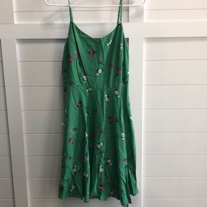 Green floral cami sundress